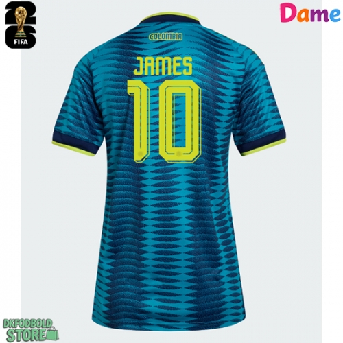 Colombia James Rodriguez #10 Replika Udebanetrøje Dame VM 2026 Kortærmet
